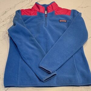 Vineyard Vines Blue and Pink Kids Fleece Jacket
